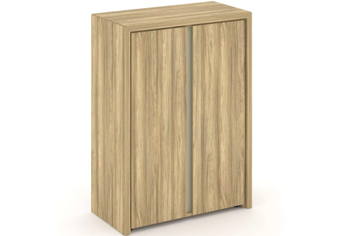 Шкаф средний закрытый, цвет гикори