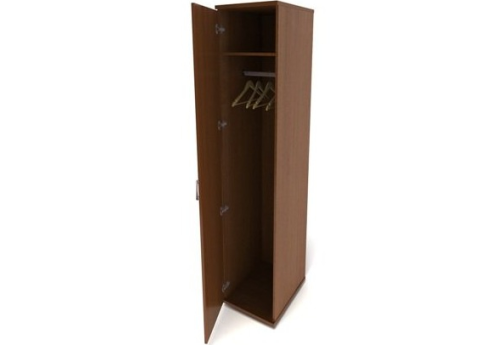 Шкаф для одежды узкий, цвет орех