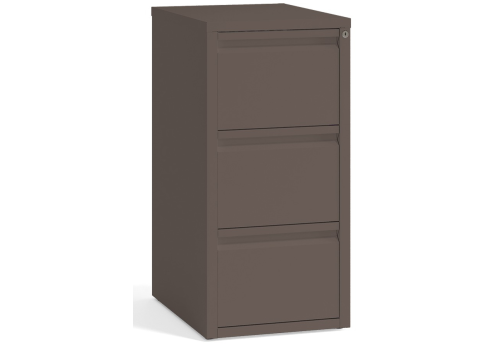 Картотека металлическая (центральный замок), цвет мокко