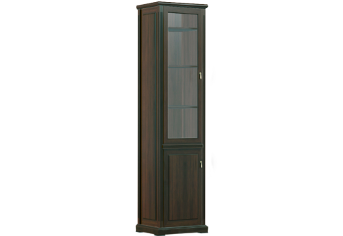 Шкаф для бумаг одностворчатый левый, цвет темный орех