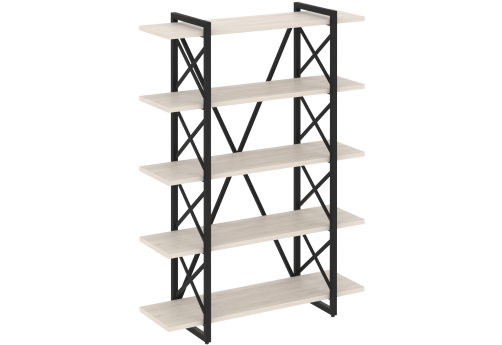 Стеллаж Европа, цвет денвер светлый + черный