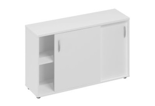 Шкаф-купе низкий Мира Нумо, цвет белый премиум