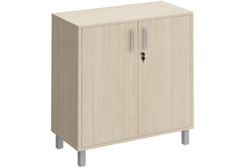 Шкаф низкий широкий с замком Сидней, цвет дуб шамони