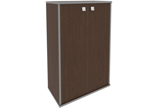 Шкаф средний широкий закрытый, цвет венге