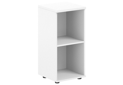 Стеллаж/корпус шкафа низкого с задней стенкой HDF Индиго Вуд, цвет белый