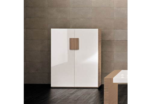 Гардероб Толедо, цвет орех+белый