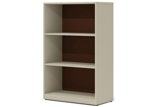 Стеллаж средний широкий Гардения Офис, цвет мокко