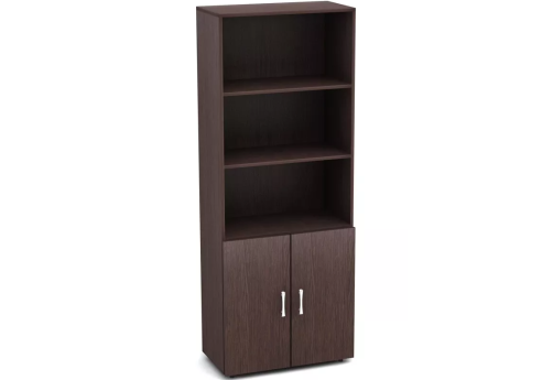 Шкаф высокий (три открытые полки), цвет венге