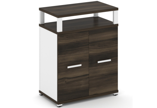 Распашной шкаф опорный/приставной с верхним горизонтом Динен, цвет дуб мали-белый