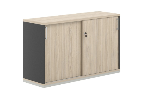 Шкаф-купе 2 уровня Фламинго, цвет антрацит + акация