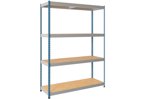 Стеллаж СФ1192, цвет серый + синий
