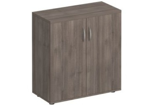 Шкаф для документов низкий закрытый Прайм, цвет шамони темный