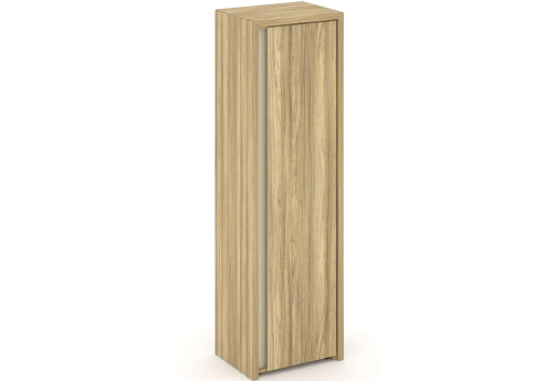 Шкаф высокий закрытый (правый), цвет гикори