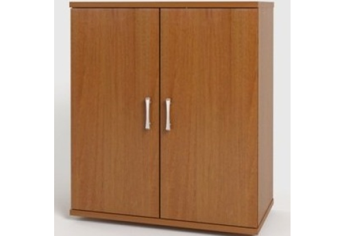 Шкаф низкий широкий закрытый, цвет орех