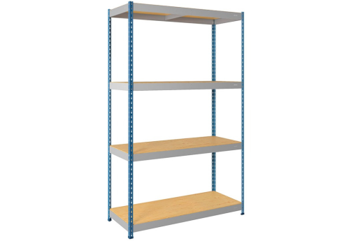 Стеллаж СФ1190, цвет серый + синий