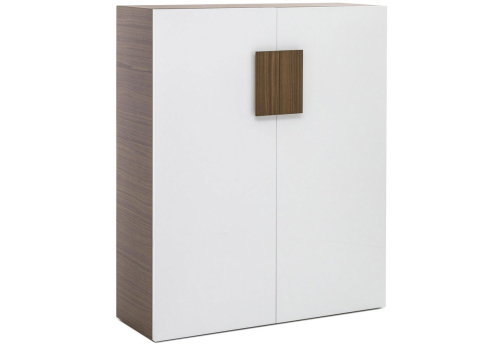 Шкаф для документов Толедо, цвет орех+белый