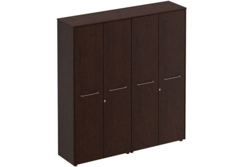 Шкаф комбинированный высокий (закрытый + гардероб) Эдвард, цвет венге