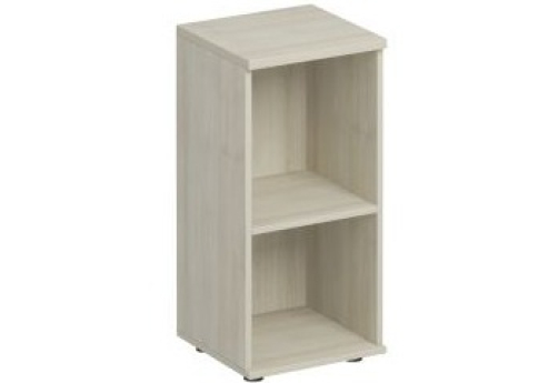 Стеллаж низкий узкий Прайм, цвет шамони светлый