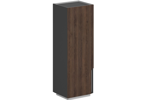 Гардероб (выдвижная штанга) левый, цвет оникс серый + дуб темный