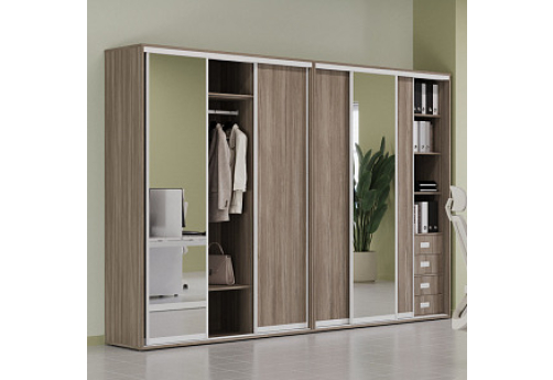 Группа комбинированных шкафов-купе Рио, цвет вяз