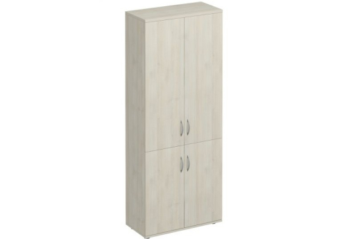 Шкаф для документов закрытый 4 двери Прайм, цвет шамони светлый