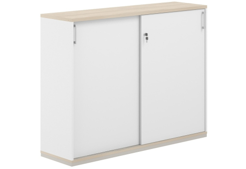 Шкаф-купе 3 уровня Фламинго, цвет белый + акация