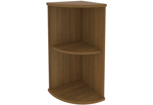 Стеллаж угловой, цвет орех