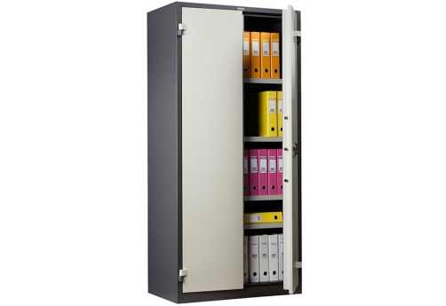 Шкаф огнестойкий МФ1056, цвет графит + светло-серый