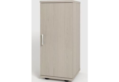 Шкаф низкий узкий закрытый, цвет дуб молочный