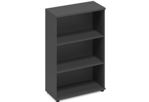 Стеллаж средний широкий Мира Нумо, цвет антрацит премиум