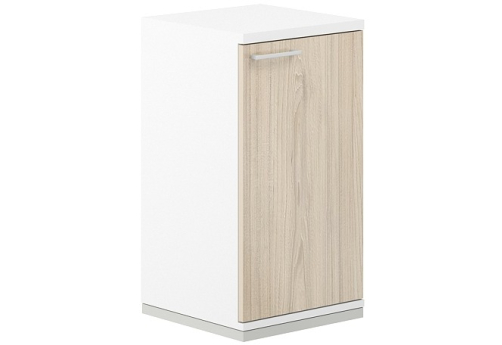 Шкаф правый 2 уровня Фламинго, цвет белый + акация