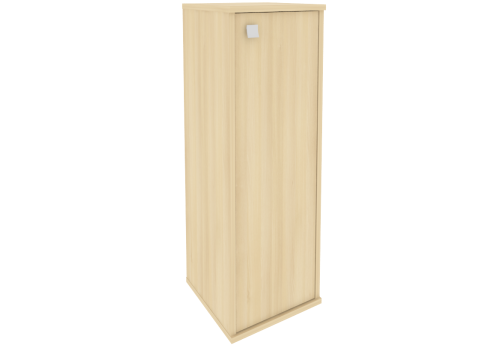 Шкаф средний узкий закрытый, цвет акация