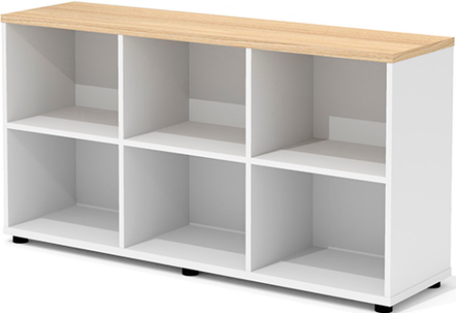 Стеллаж объединяющий Некста, цвет вяз + белый