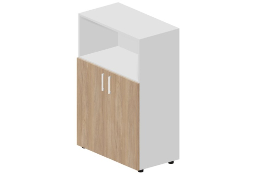 Шкаф средний с открытой полкой Кристо Директ, цвет светлый дуб