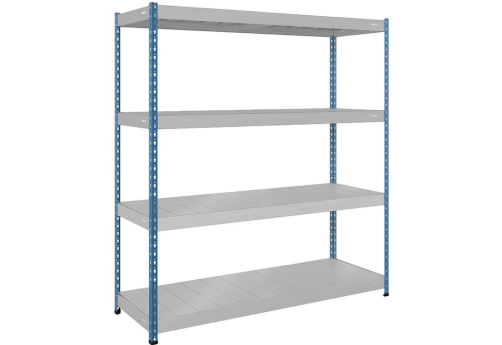 Стеллаж c оцинкованным настилом СФ1187, цвет серый + синий