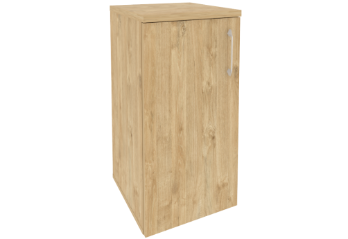 Шкаф низкий узкий закрытый левый, цвет тиквуд светлый