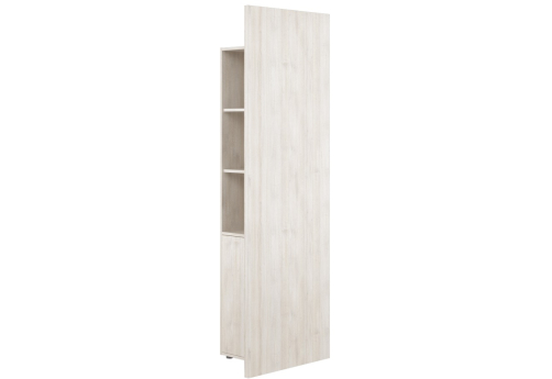 Шкаф-стеллаж с подсветкой, цвет светлый дуб
