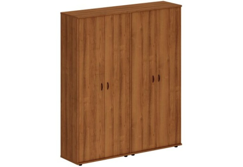 Шкаф комбинированный высокий (закрытый + закрытый) Мансберг, цвет орех