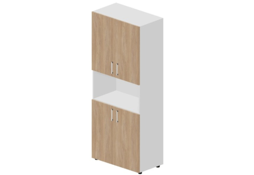 Шкаф высокий с нишей Кристо Директ, цвет светлый дуб