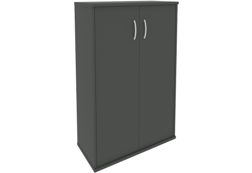 Шкаф средний широкий (2 средние двери) Нотте, цвет антрацит