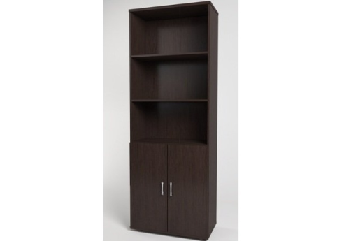 Шкаф высокий широкий (3 открытые полки), цвет венге