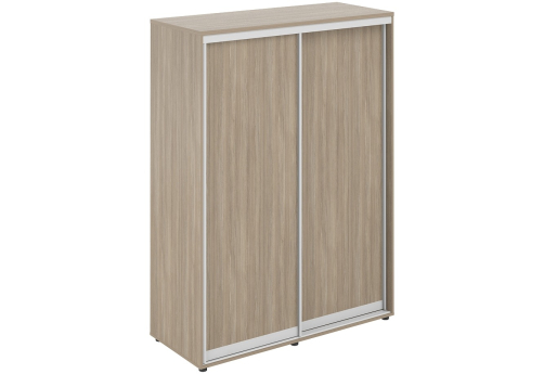 Шкаф-купе высокий с полками с задней стенкой ХДФ Индиго Вуд, цвет темный дуб