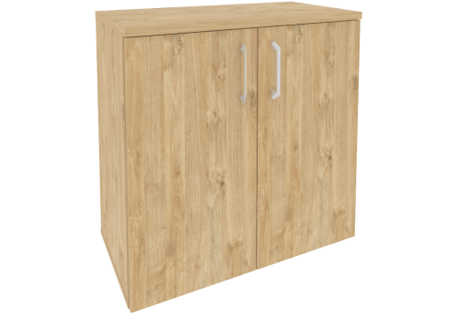 Шкаф низкий широкий закрытый, цвет тиквуд светлый