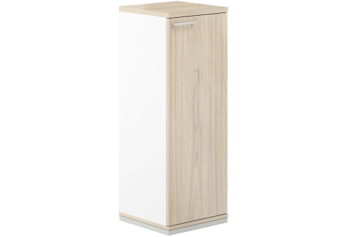 Шкаф правый 3 уровня Фламинго, цвет белый + акация