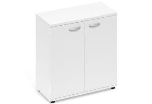 Шкаф низкий закрытый Мира Нумо, цвет белый премиум