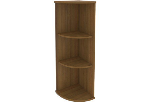 Стеллаж угловой, цвет орех