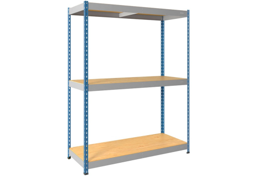 Стеллаж СФ1179, цвет серый + синий