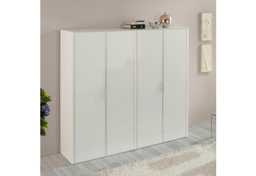 Шкаф для документов 4 двери Толедо, цвет белый