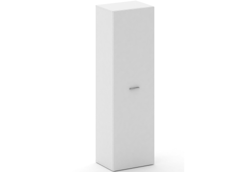 Гардероб узкий Милтон, цвет белый бриллиант