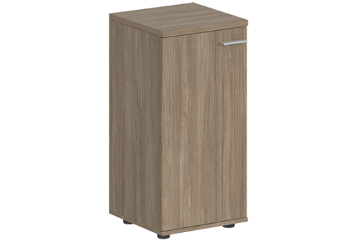 Шкаф низкий с задней стенкой HDF левый Индиго Вуд, цвет дуб темный